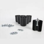 Set 7 Picioare Pentru Pat Cu Lada De Depozitare, H=5cm